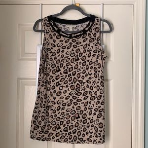 Leopard print tank top